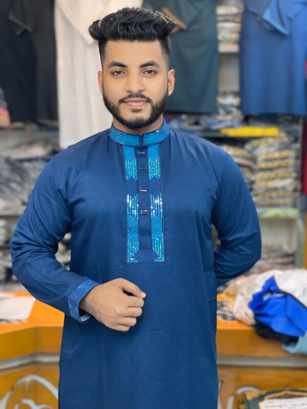 প্রিমিয়াম গোল্ডেন কালার পাঞ্জাবি কোড-73